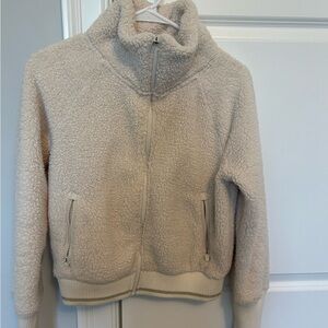Athleta Cream Sherpa Jacket